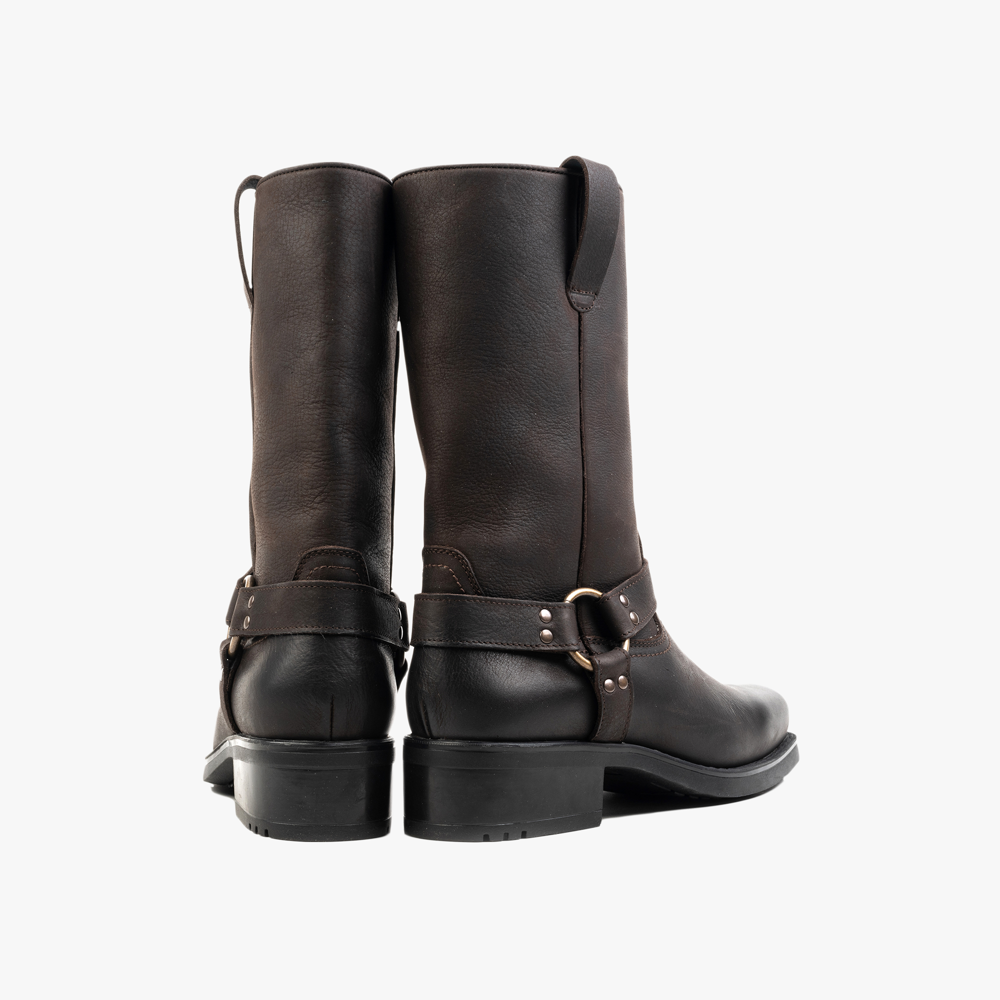 Harley High Boot Brown Waxy Leather - ALPINA BRANDS