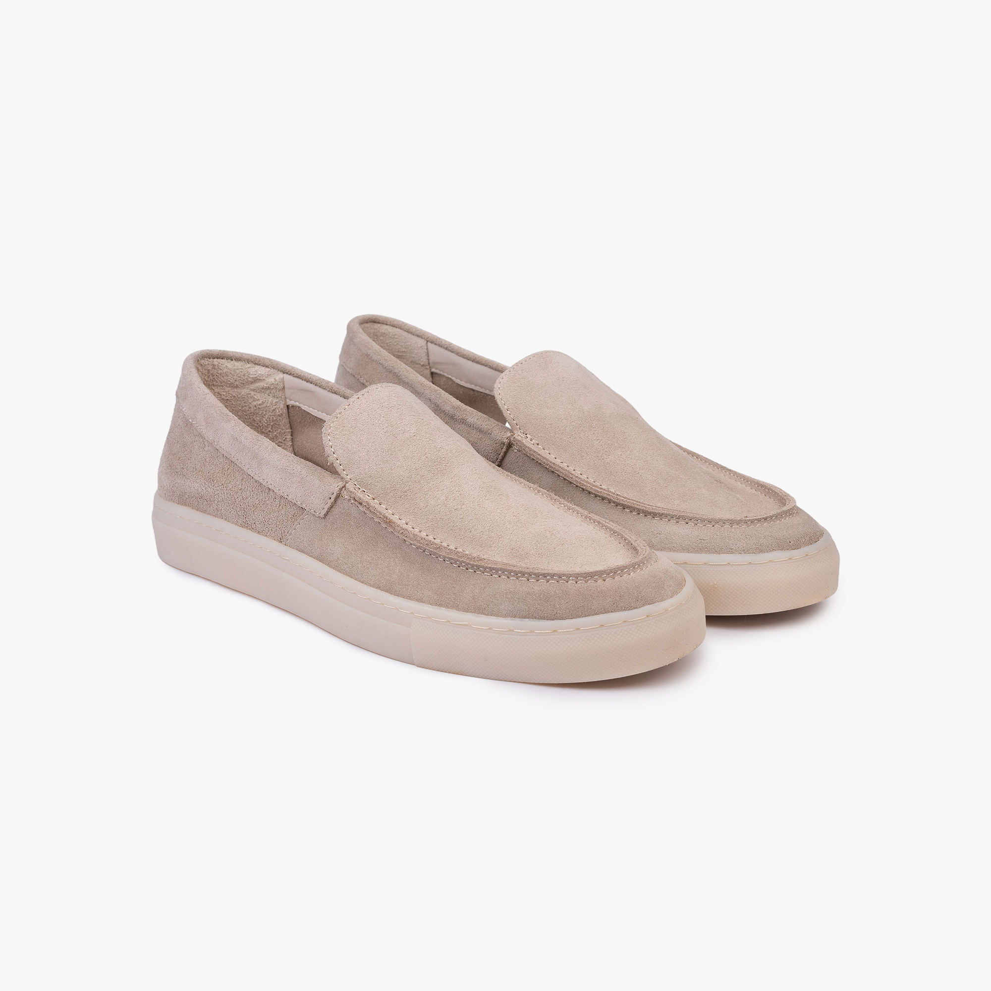 Avrid Loafer Ecru Suede - ALPINA BRANDS