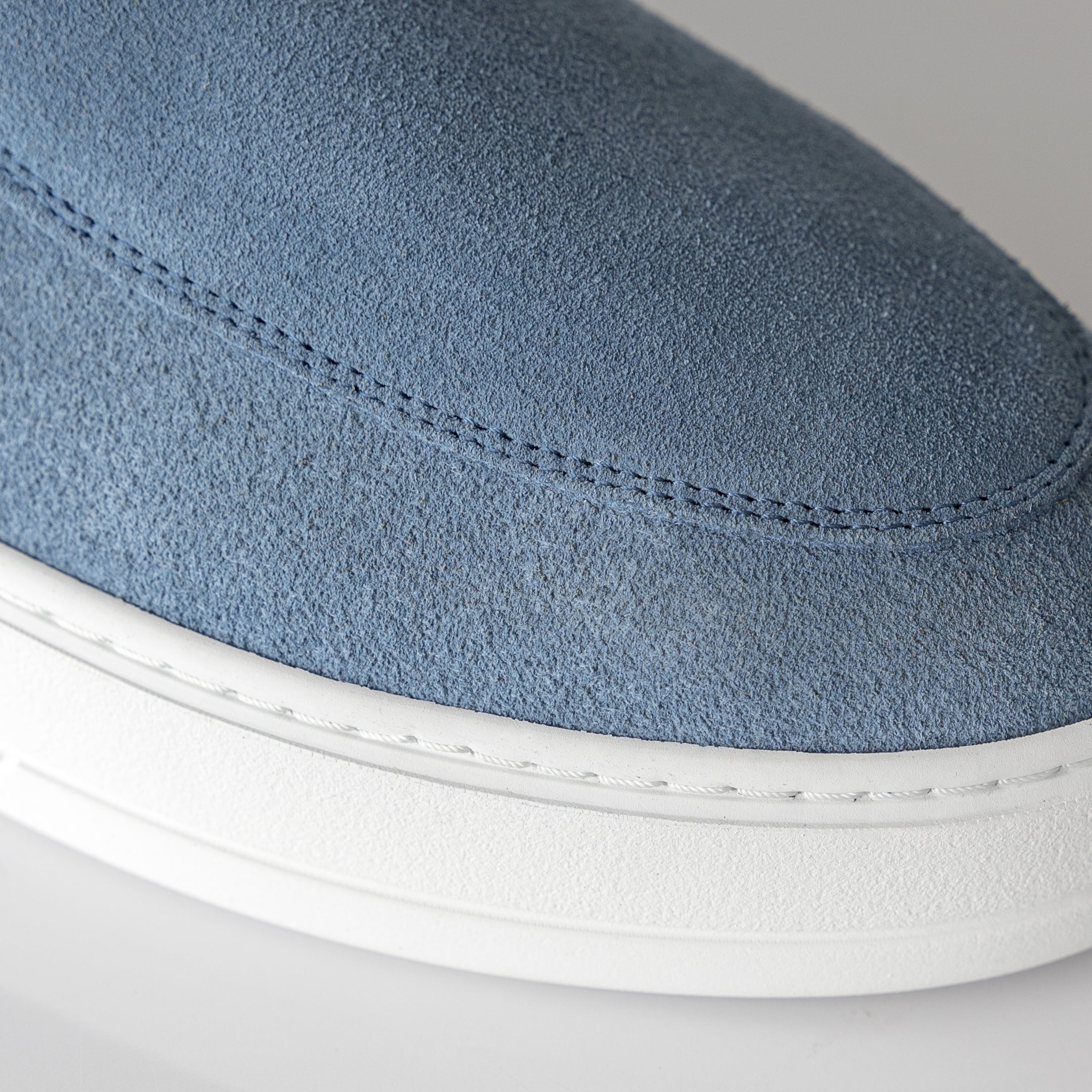 MILLER SLIP ON Blue Suede - HINSON | ALPINA