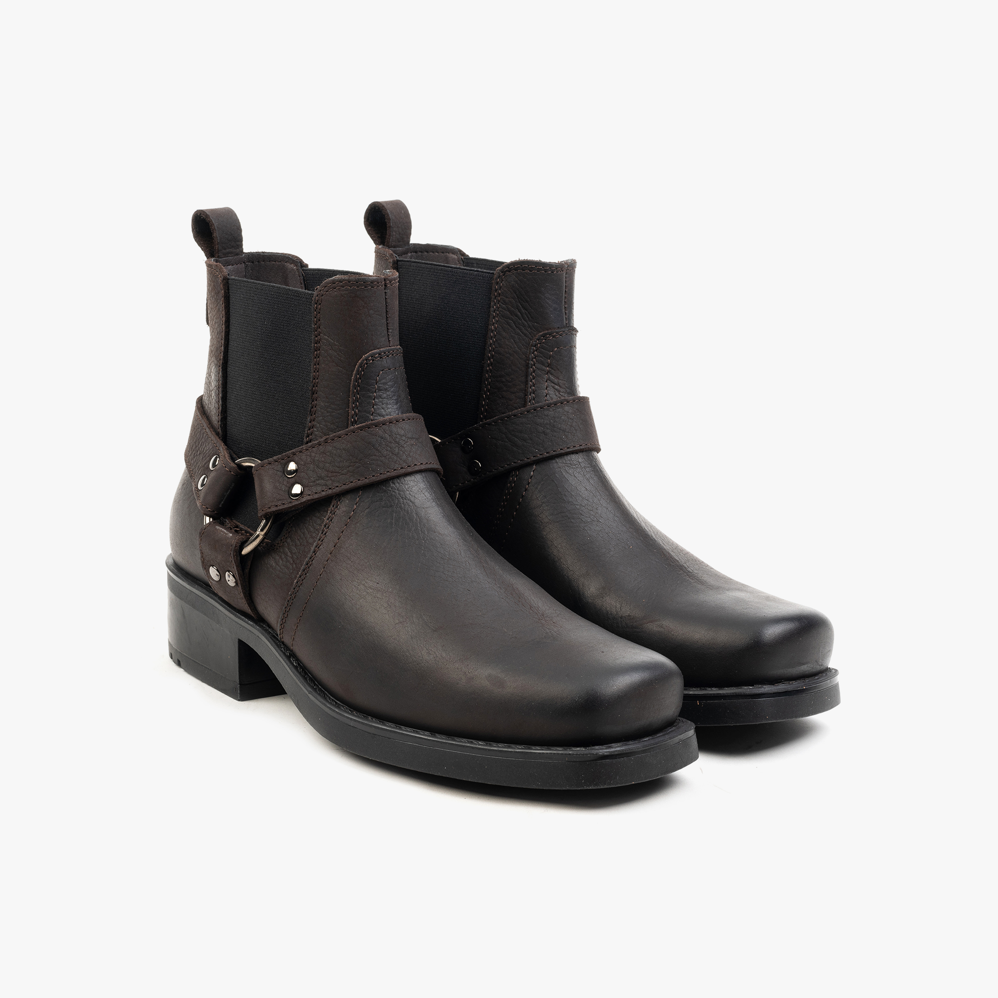 Harley Ankle Boot Brown Waxy Leather - ALPINA BRANDS