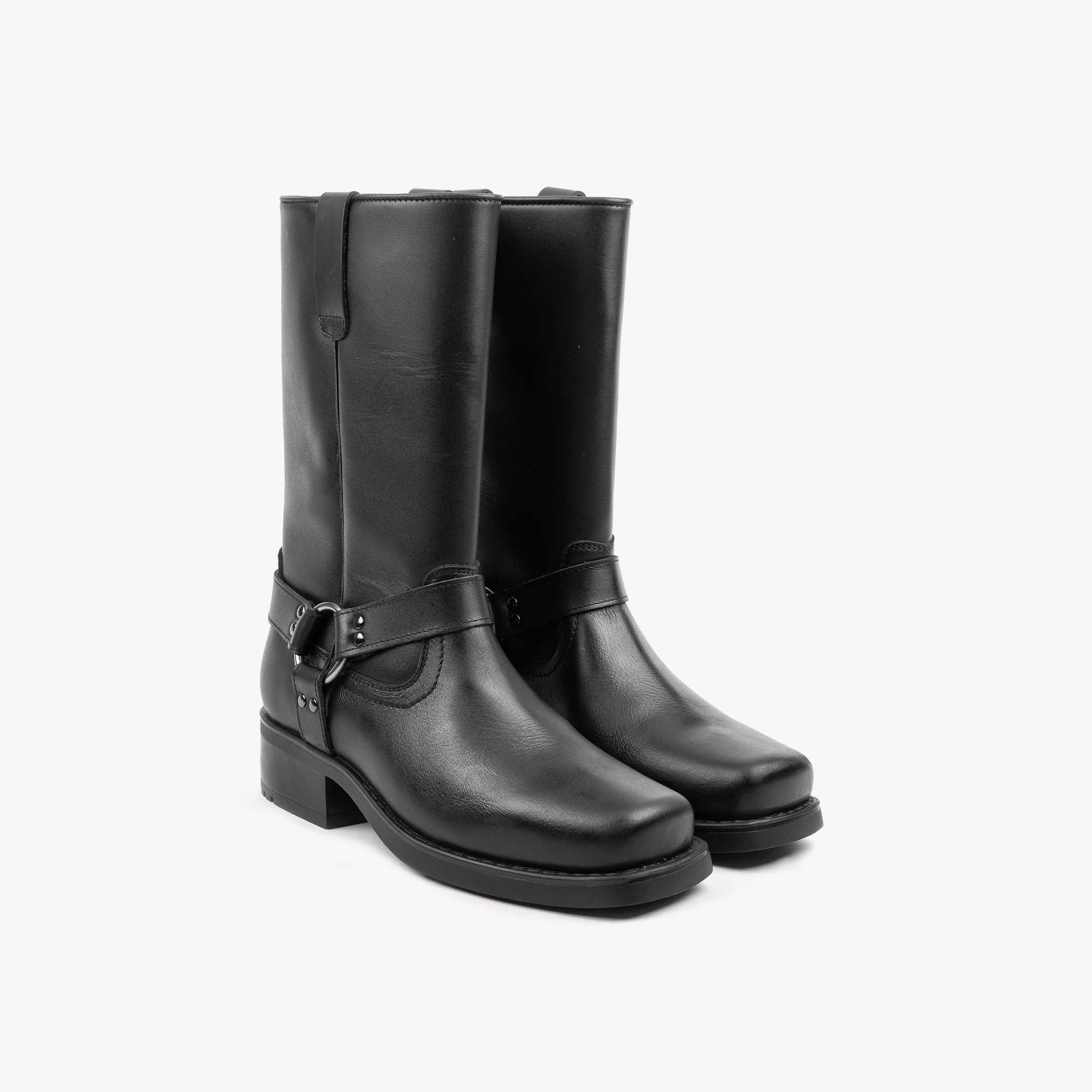 Harley High Boot Black Leather - ALPINA BRANDS
