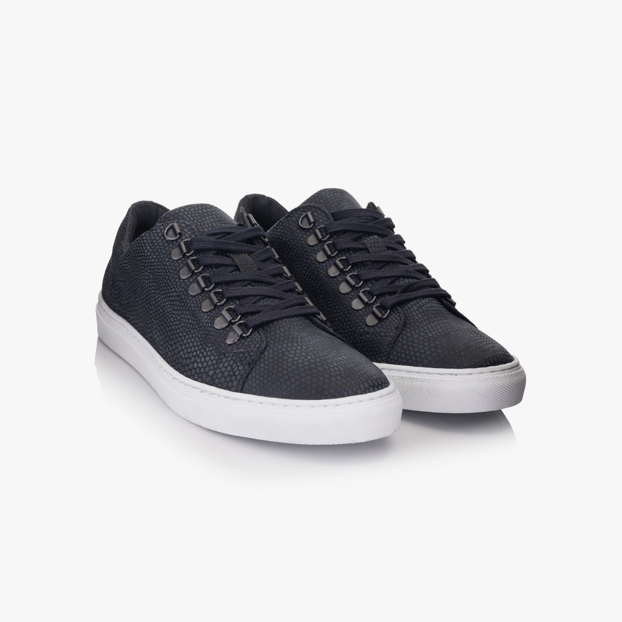 Velo Sneaker Eco Dark Blue Embossed Leather - ALPINA BRANDS