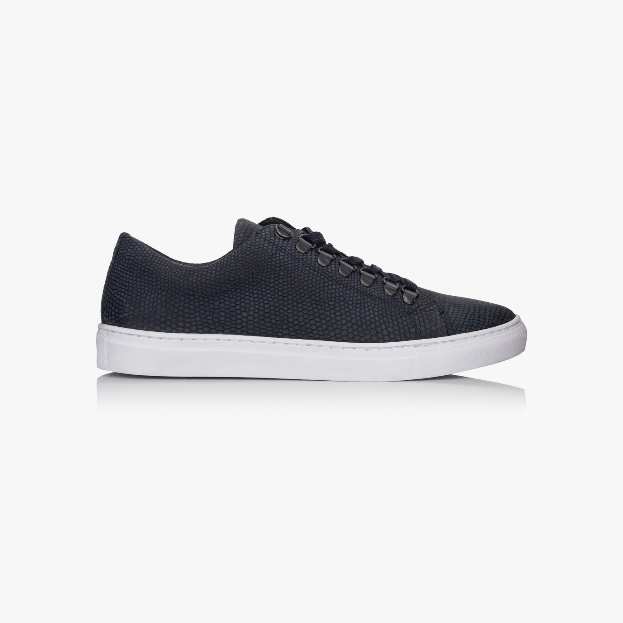 Velo Sneaker Eco Dark Blue Embossed Leather - ALPINA BRANDS