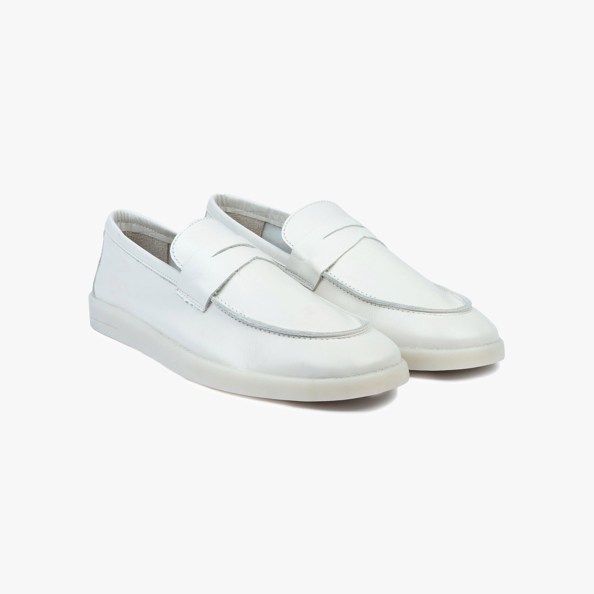 Milan Loafer Off White Leather - ALPINA BRANDS